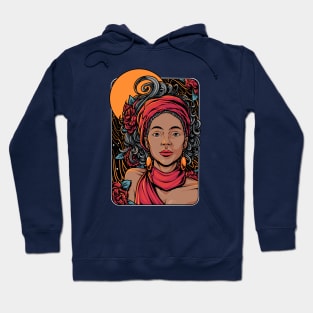 Black Woman Portrait Art Hoodie